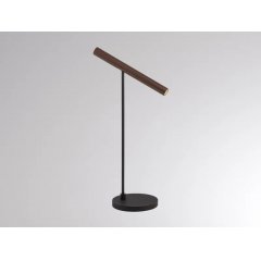 LED Tischleuchte schwarz-kaffee MEYJO T mit Touch-Dim, dreh-schwenkbar, 2700K