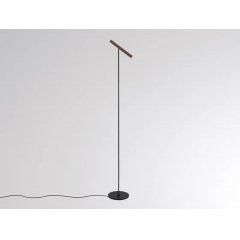 LED Stehleuchte schwarz-kaffee MEYJO F mit Touch-Dimmer, schwenkbar, 2700K