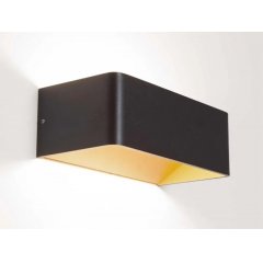 ALICA W Wandleuchte Up & Down warmwei� 7,5W schwarz-gold 3000K