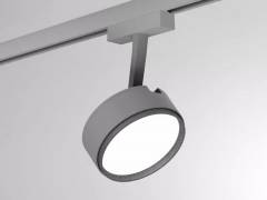 2-Phasen-Strahler Molto Luce 10W LITIN 2 VOLARE, wei�, Grau, Diffusor opal, 3000K