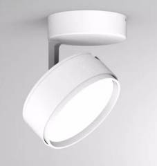 Deckenaufbaustrahler Molto Luce 10W, LITIN 2 SD, Wei�, Diffusor opal, Wei�, 4000K