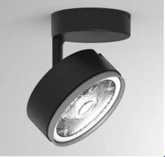 Deckenaufbaustrahler Molto Luce 10W, LITIN 2 SD, Schwarz, 24�, Grau, 4000K
