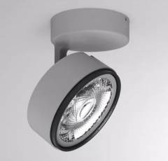 Deckenaufbaustrahler Molto Luce 10W, LITIN 2 SD, Grau, 40�, Schwarz, 4000K