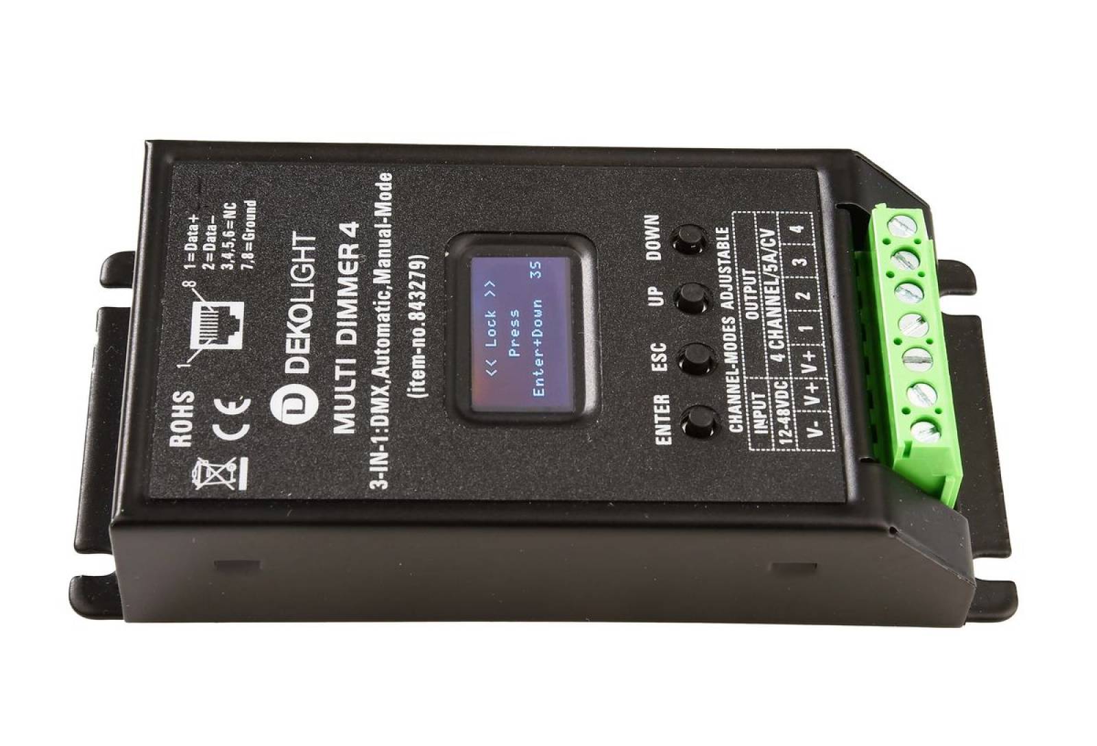 MULTI-LED-Dimmer 4, DMX/Auto/Manuell