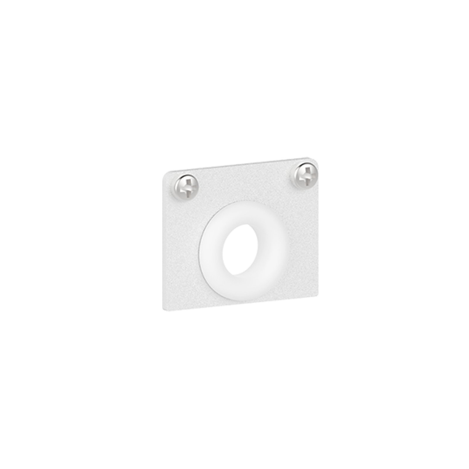 Metall-Endkappe f�r ST1 MULTISYSTEM EVO 48V Schienensystem mit Kabeldurchf�hrung wei�