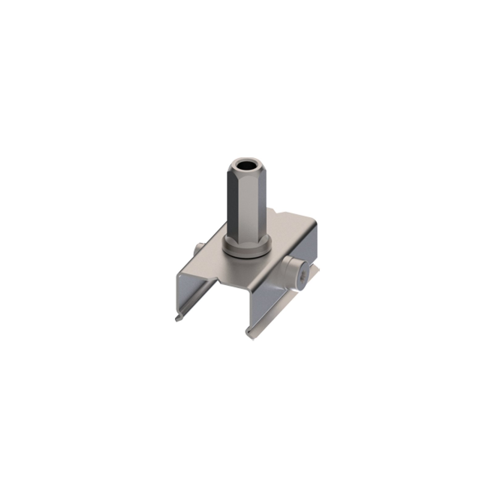 Metall Klammer mit M6 Schraubengreifer f�r ST5 MULTISYSTEM EVO 48V Stromschienen