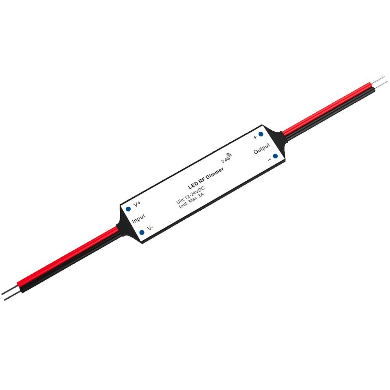 Mini Dimmer Sys-Pro, Funk Mesh PWM, 1 Kanal, 12-24V DC 3A, 4096 Dimmstufen, bis 30m Signal