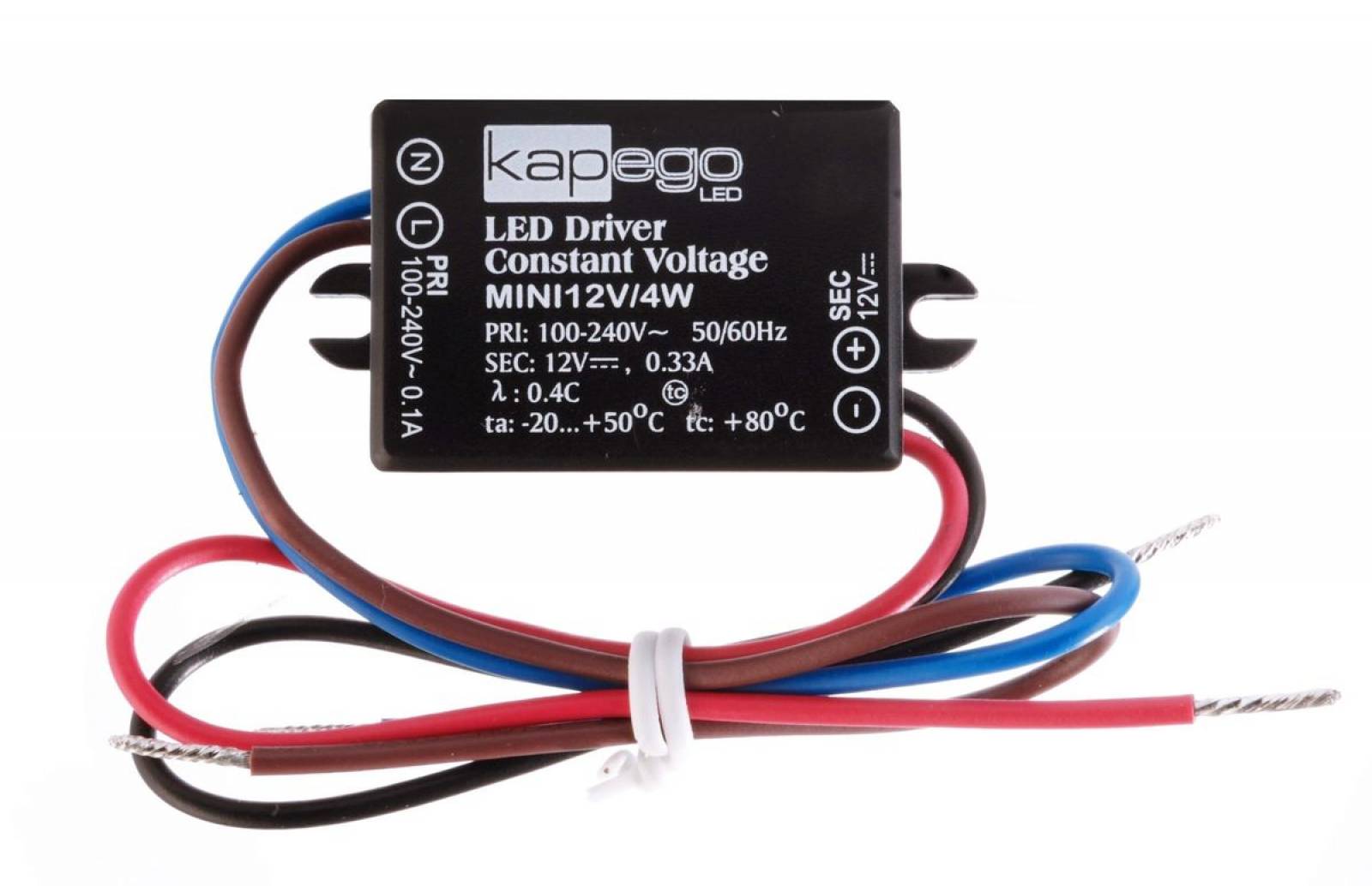 Mini LED-Netzger�t 12V DC, 0-330mA, max. 4W, IP65