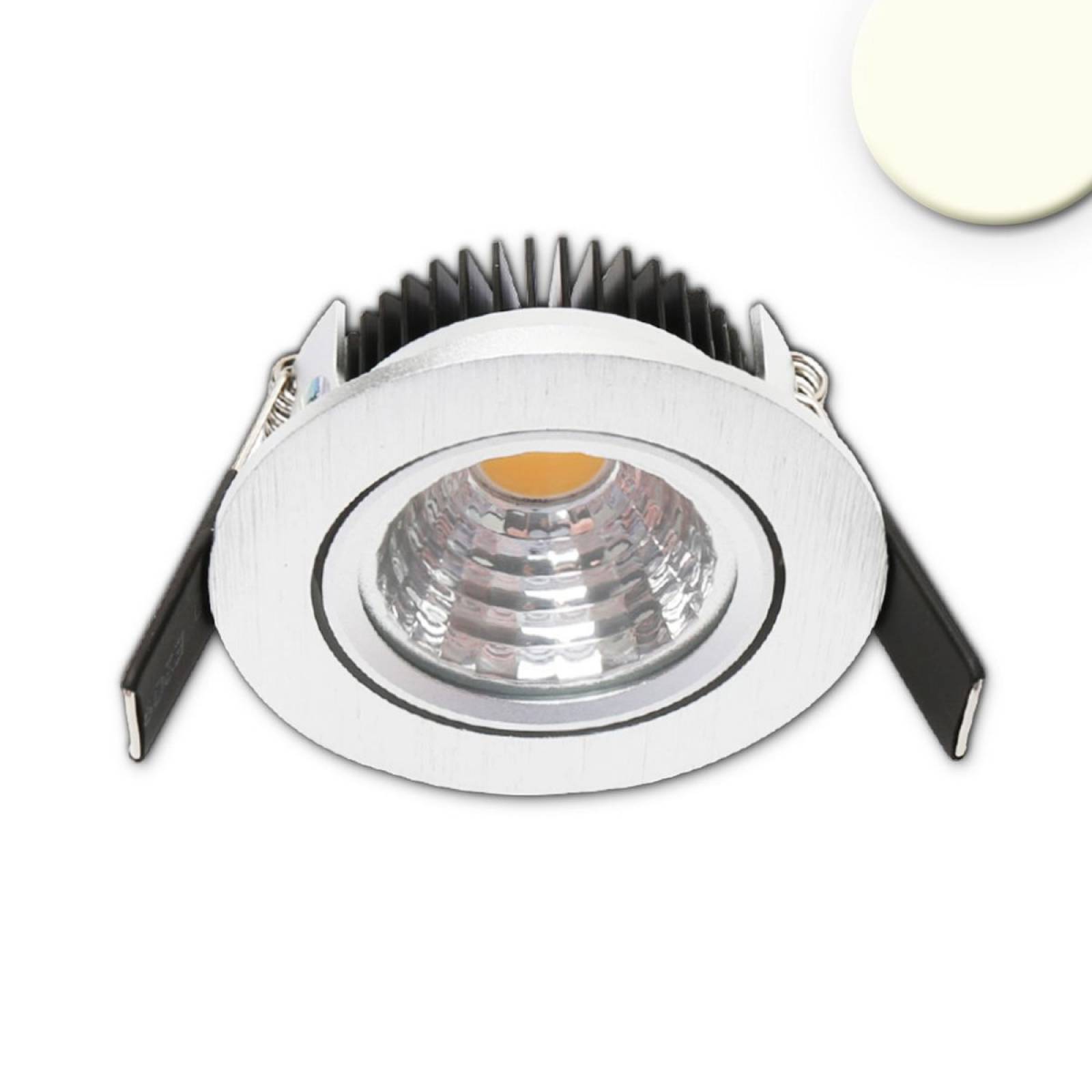 MiniAMP dimmbare LED Einbauleuchte SYS68, Alu silber, 5W, 24V, 2700K, schwenkbar
