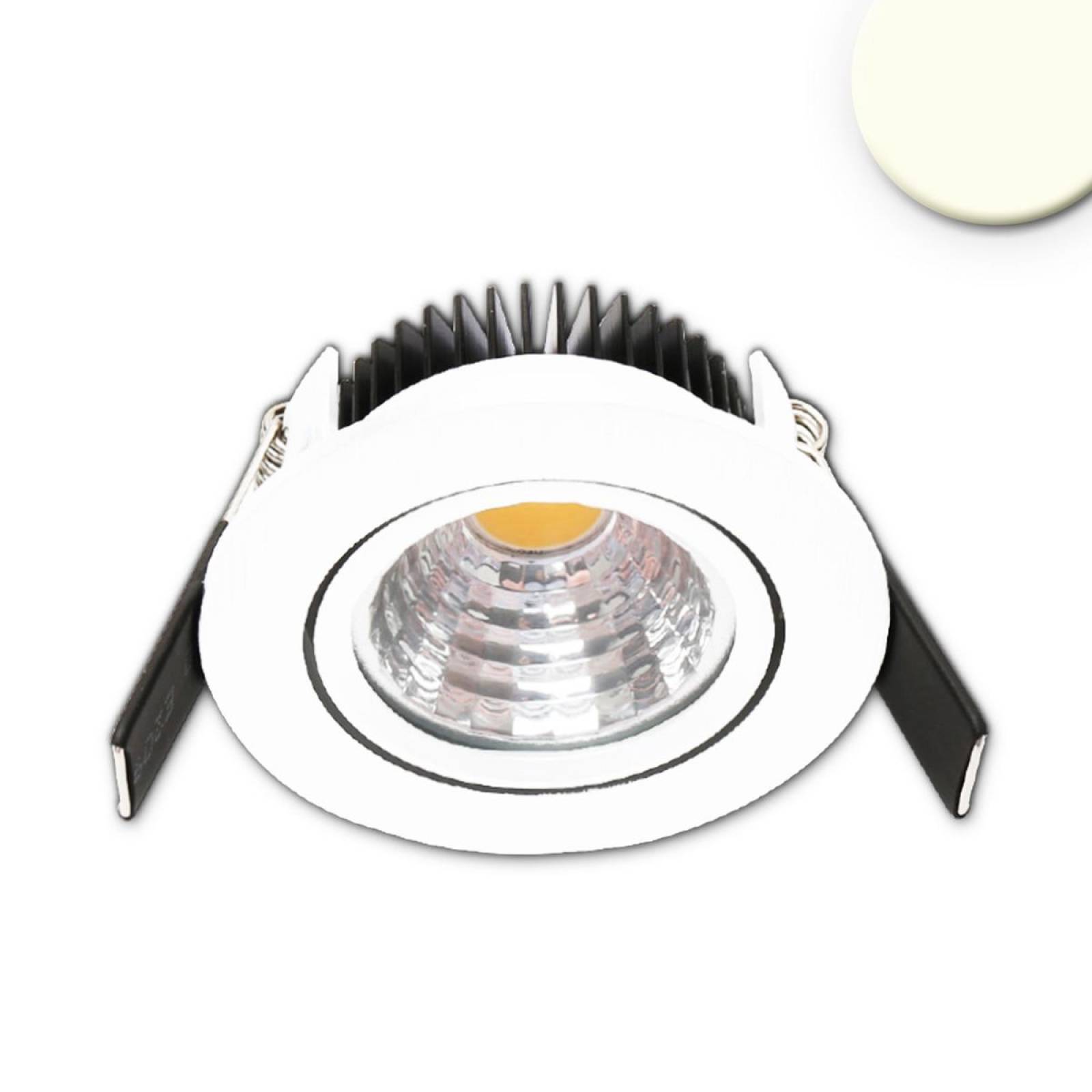 MiniAMP dimmbare LED Einbauleuchte SYS68, Wei�, 5W, 24V, 3000K warmwei�, schwenkbar