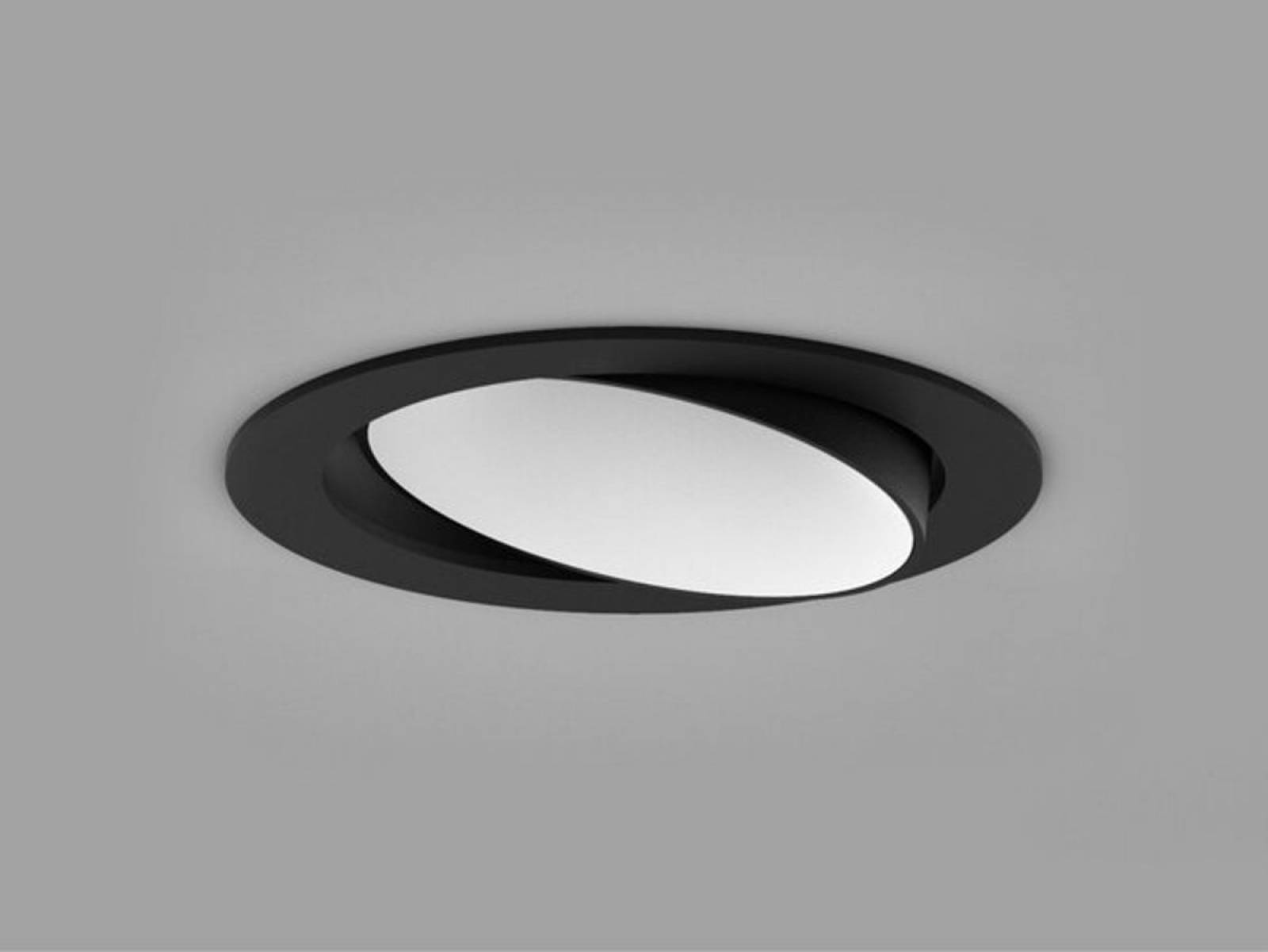 Molto Luce Einbaudownlight �86 DARK NIGHT TURN XS R 9W/13W, Schwarz, Wei�, 4000K