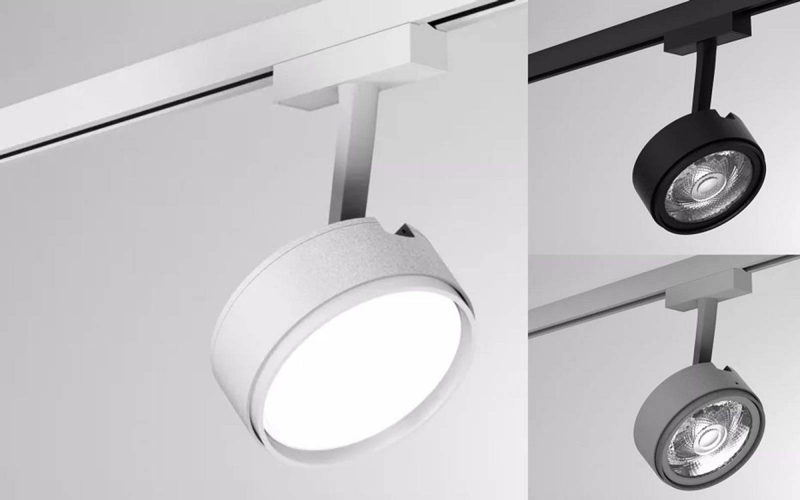 Molto Luce LED 2-Phasenstrahler 10W LITIN 2 VOLARE, 2700K/3000K/4000K, dreh-schwenkbar