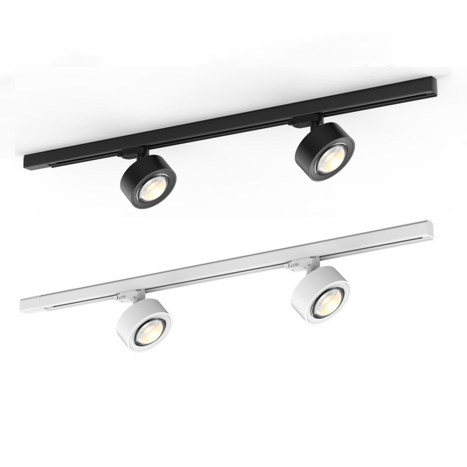 Molto Luce MAG TRACK SET 2 x LED Strahler & 1m 3-Phasen-Schiene, wei� oder schwarz, dimmbar
