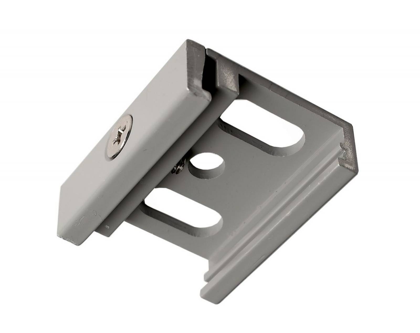 Montagehalter Deckenbefestigung Flex f�r 3-Phasen Aufbauschienensystem D Line/DALI, grau
