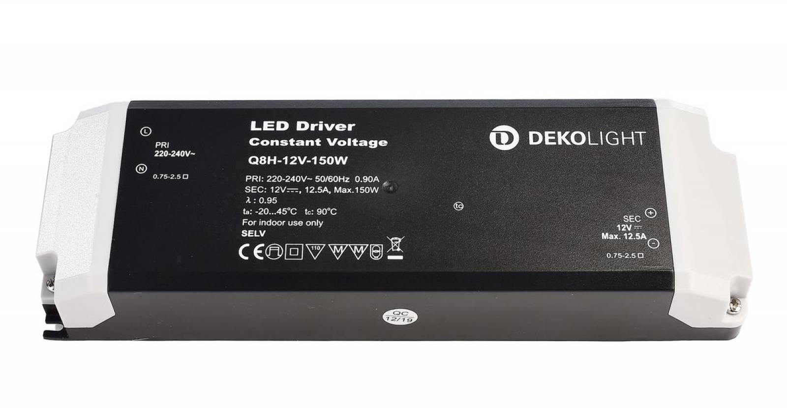 Netzger�t BASIC CV, Q8H-12, max. 150W, 12V DC, 0-12500mA, spannungskonstant