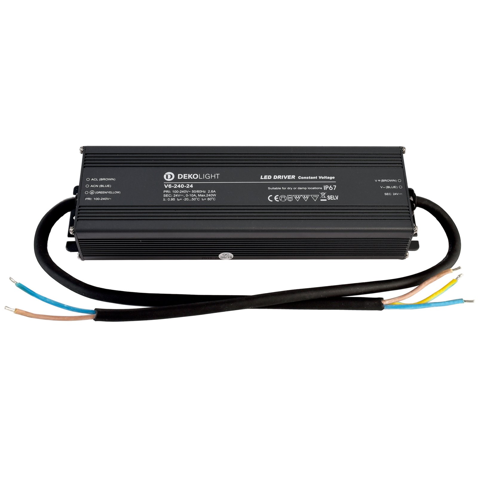 Netzger�t IP67 (CV, DC) V6-240 24V, 240W, 100-240V/AC, 2900 mA