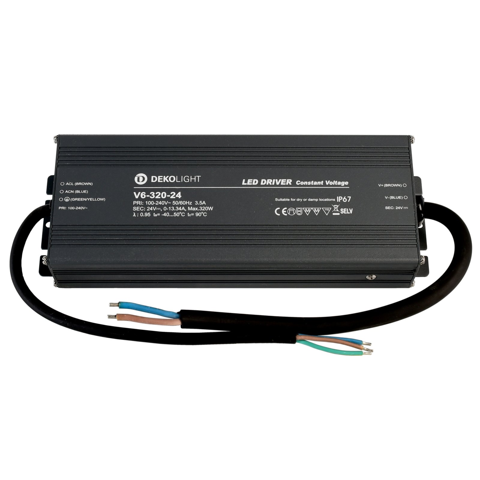 Netzger�t IP67 (CV, DC) V6-320 24V, 320W, 100-240V/AC