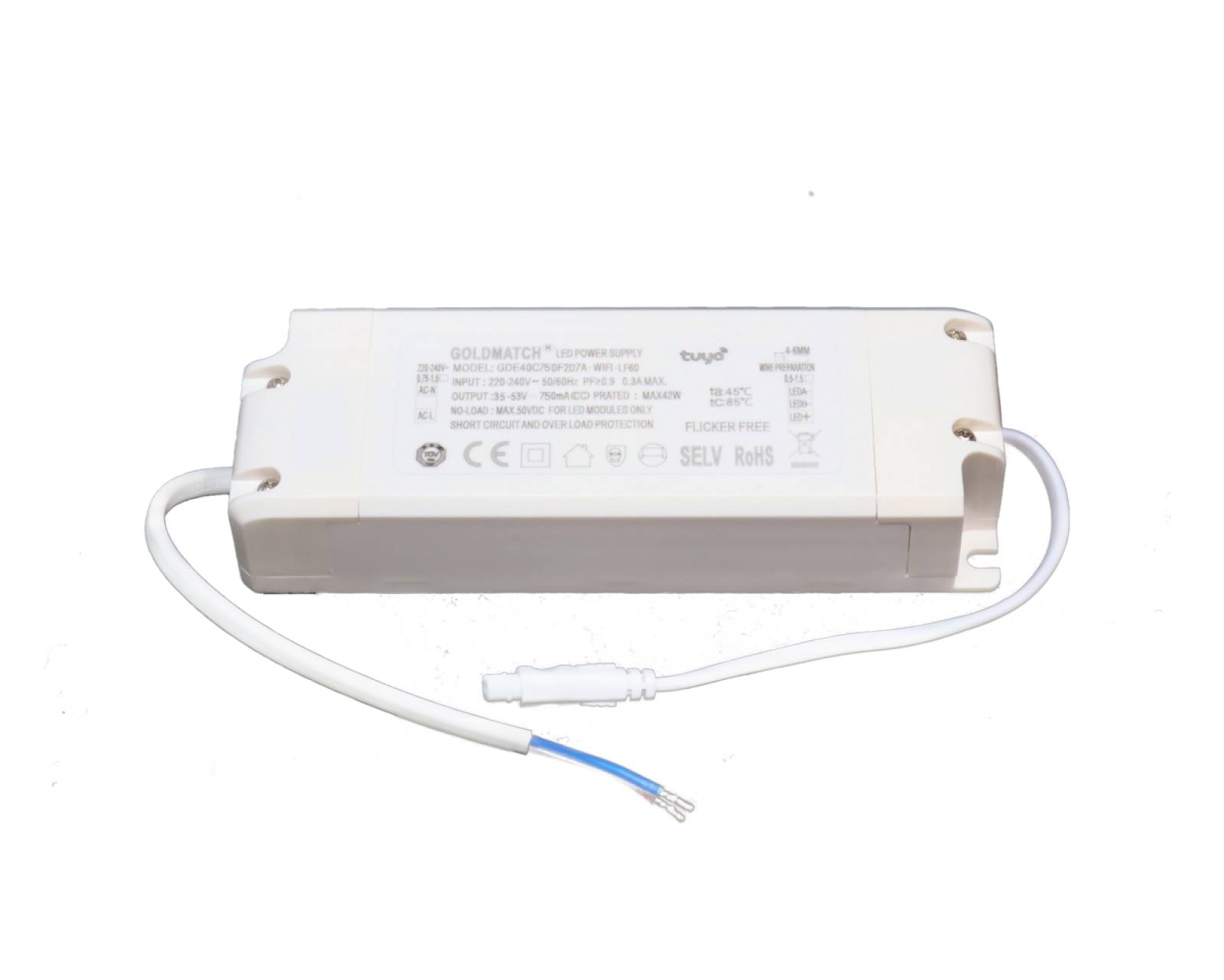 Netzteil WLAN (SmartLife-App) f�r CCT-LED-Panels 40W, 750mA
