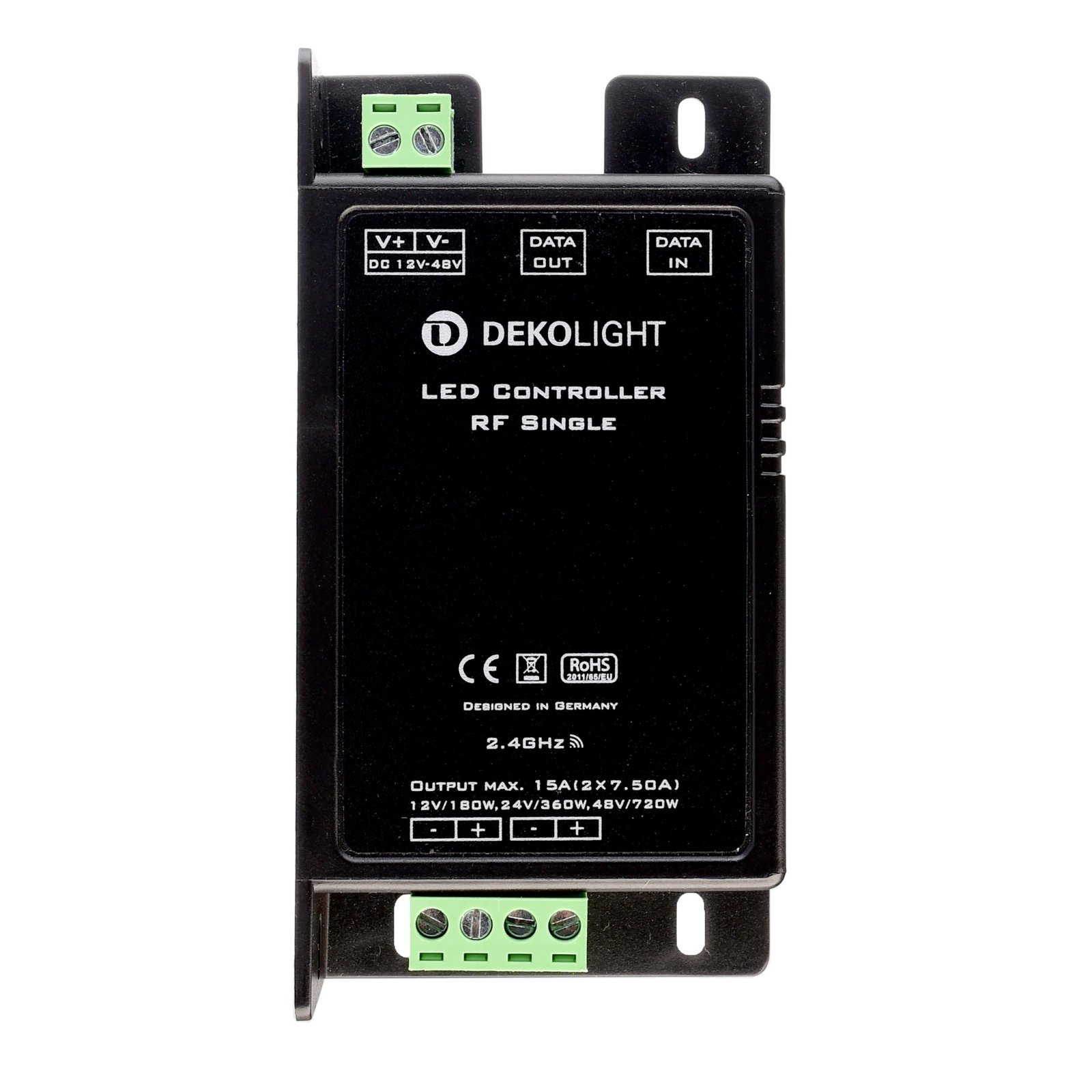 Niedervolt RF Dimmer (CV, DC), RF Single, Spannungskonstant RF 2,4 GHz, 12-48 V/DC