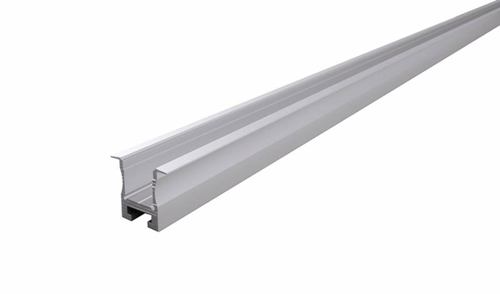 Nuten-Profil, T-hoch ET-04-12 f�r 12 - 13,3 mm LED Stripes, Silber-matt, eloxiert, 2000 mm