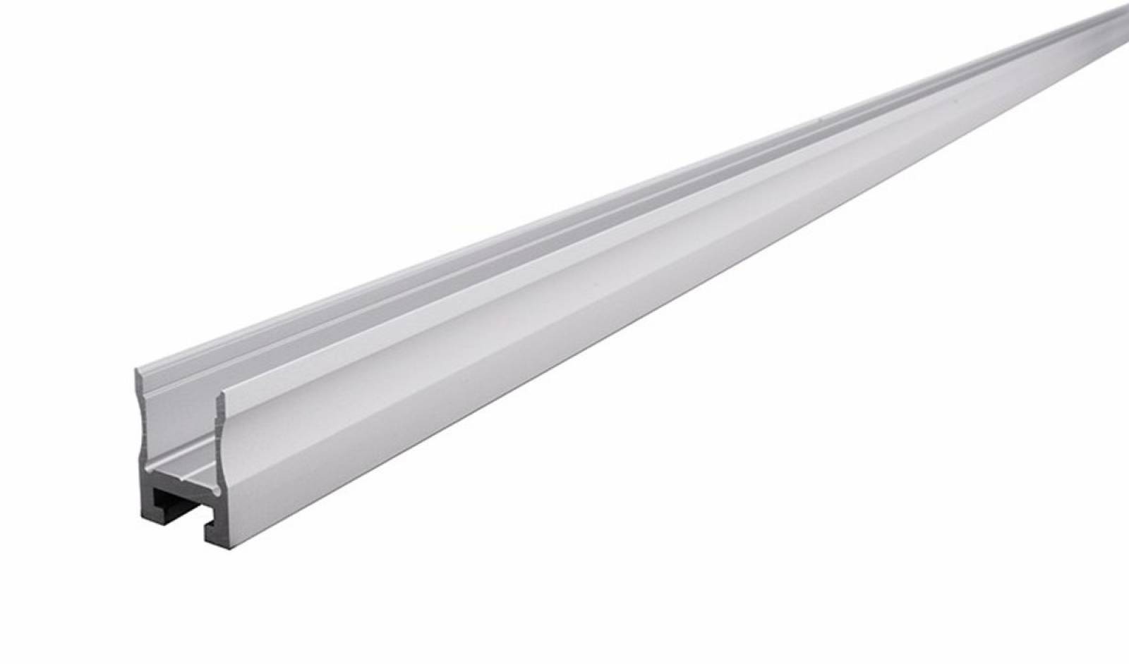 Nuten-Profil, U-hoch AU-03-12 f�r 12 - 13,3 mm LED Stripes, Silber-matt, eloxiert, 2000 mm