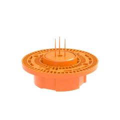 25 St�ck PRIMO� Wandleuchtentr�ger GET-80 f�r UP-Installationen, 84mm Durchmesser, orange