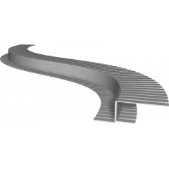 LED-Trockenbauprofil ADP Flex inkl. Grundierung, 200cm, F�r max. 12,5mm LED-Streifen