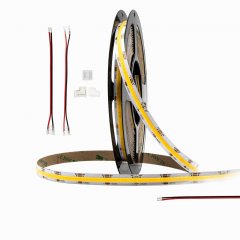 LED Streifen COB 24V 3000K, 10mm, 14W/m, CRI90, 5m Rolle