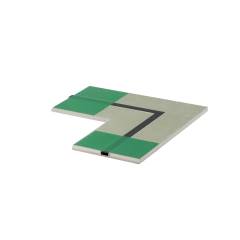 DL 26 \(Direktes Licht\) Eck-Gipspaneele GKFI 12,5mm hoch mit Alu Profil 1-l�ufig