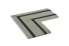 DL 26 \(Direktes Licht\) Eck-Gipspaneele GKFI 12,5mm hoch mit Alu Profil 2-l�ufig