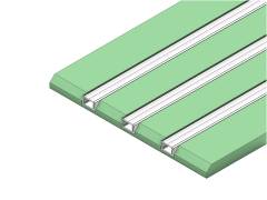 DL \(Direktes Licht\) Gipspaneele GKFI mit integr. Alu Profil 12,5mm hoch, 3-l�ufig