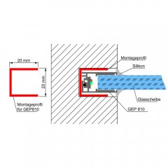 Montageprofil f�r GEP 1213 2m