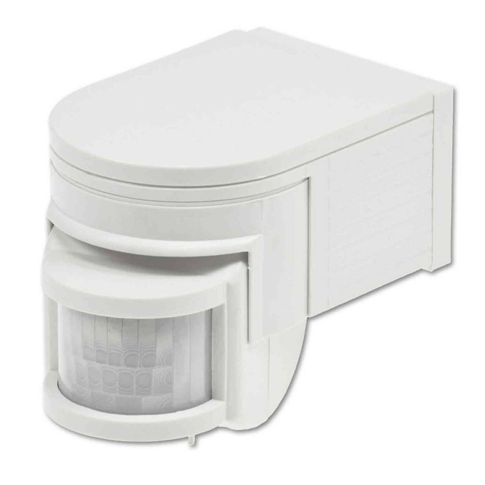 PIR Bewegungsmelder wei�, 230V, max. 4A, 180� max. 10m Detektionsradius, IP44, Aufputzmontage
