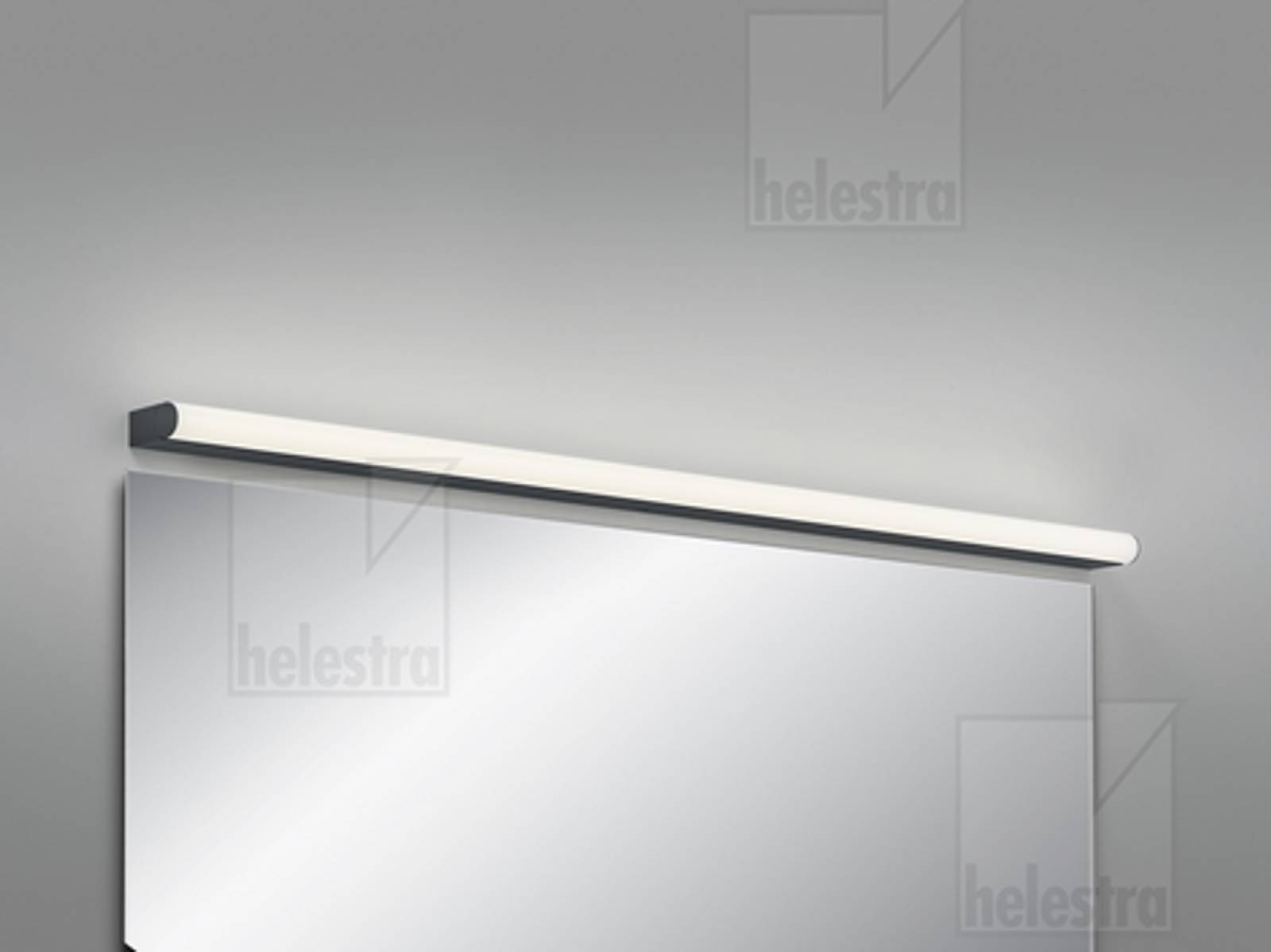 PONTO-S Spiegelleuchte 1200mm, schwarz-matt, CCT 3000K+4000K, IP44