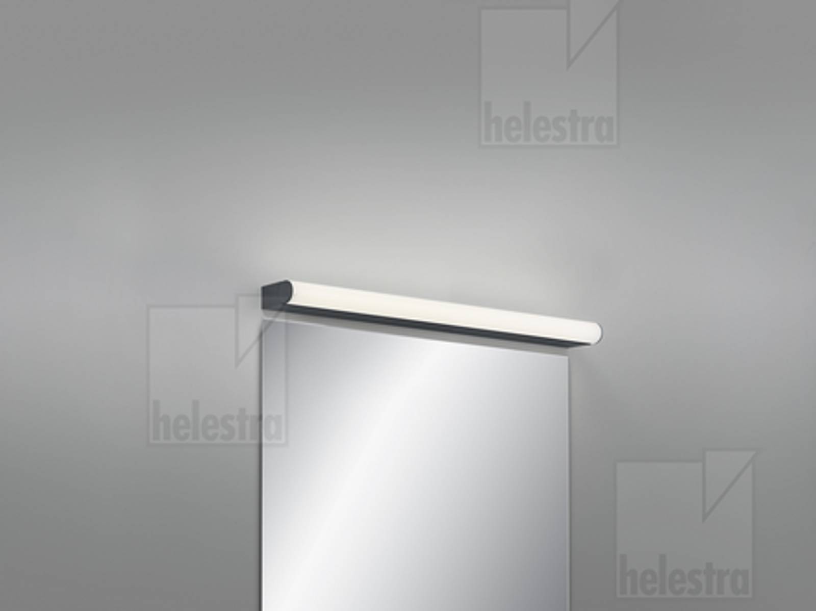 PONTO-S Spiegelleuchte 600mm, schwarz-matt, CCT 3000K+4000K, IP44