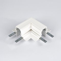 L-Verbinder links f�r IN48 TRACK 48V Trockenbau-Einbaustromschiene wei�