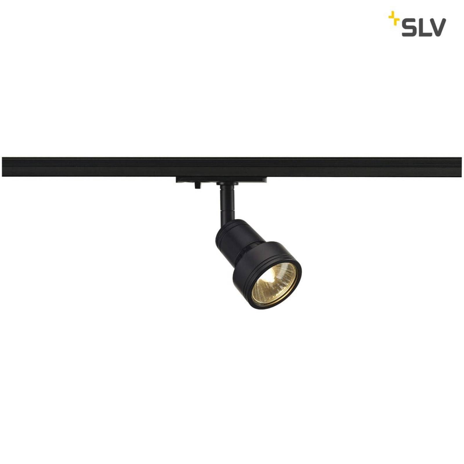 PURI Leuchtenkopf, schwarz, GU10, max. 50W, inkl. 1P.-Adapter (ohne Leuchtmittel)