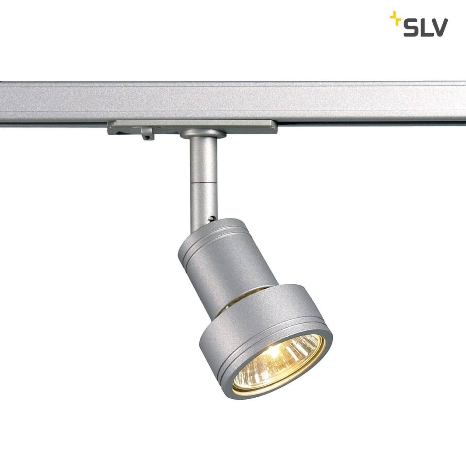 PURI Leuchtenkopf, silbergrau GU10, max. 50W, inkl. 1 Phasen-Adapter (ohne Leuchtmittel)