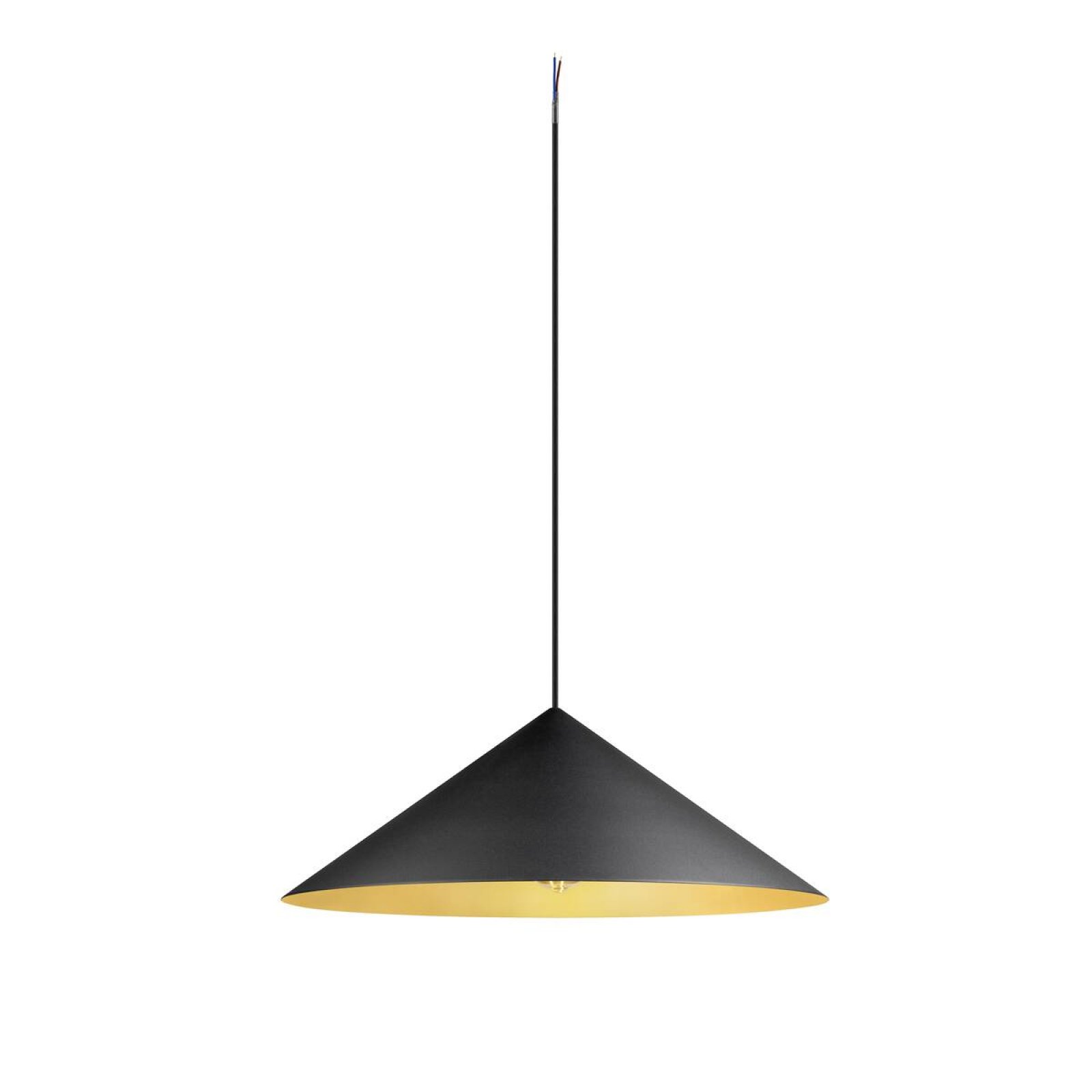Pendelleuchte MAGICO 55 f�r 1-Phasen-/3-Phasen-Schienensysteme, E27, schwarz-gold