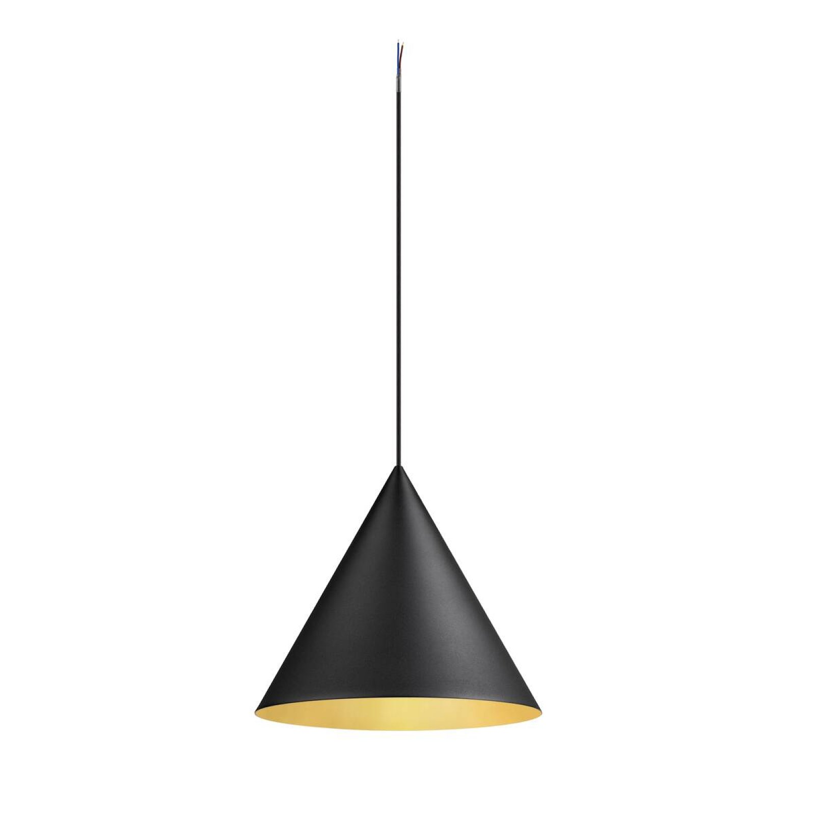 Pendelleuchte schwarz-gold MAGICO 38 f�r 1-Phasen-/3-Phasen-Schienensysteme