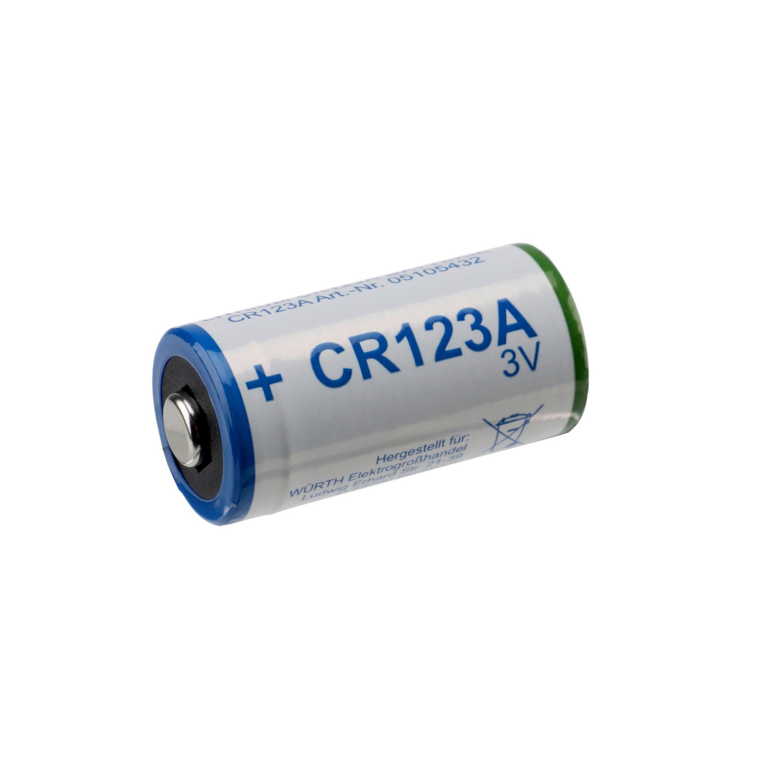 Photobatterie f�r RF-smart PIR-Bewegungsmelder, CR123A, Lithium 3V/1600mAh, �: 17mm