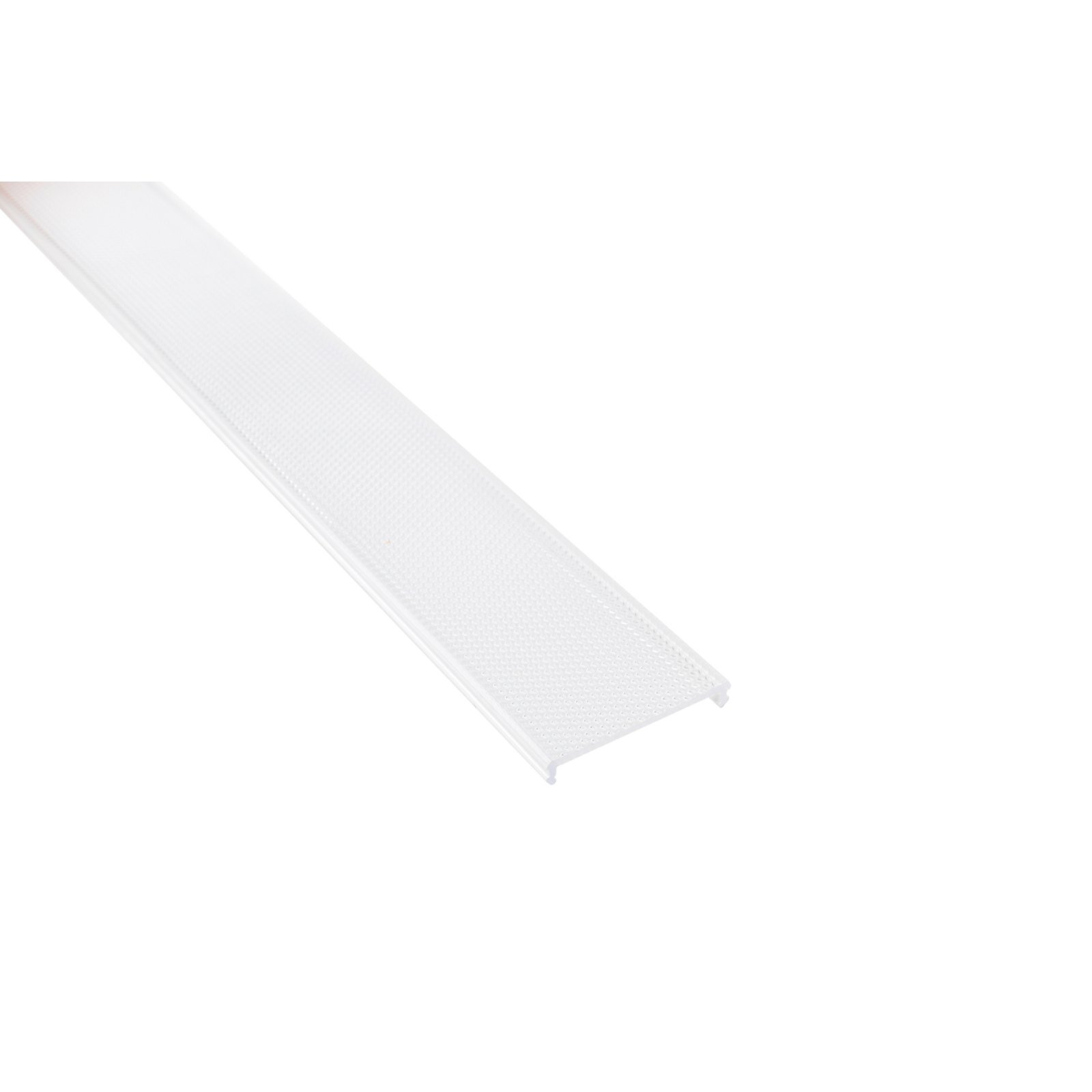 Profil Abdeckung PLANO ES & BSH & MS Uplight flach, 2,5m, PMMA mikroprismatisch