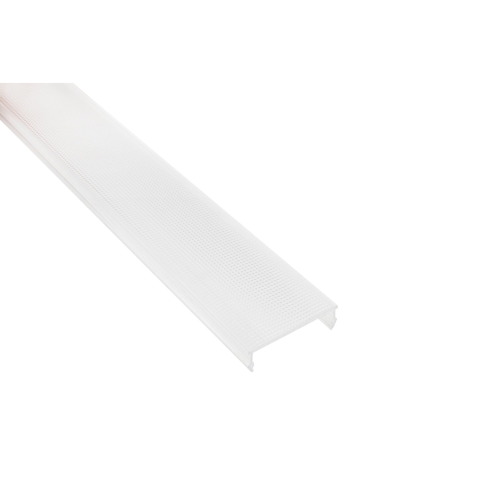 Profil Abdeckung PLANO MS Downlight flach, 2m, PMMA mikroprismatisch