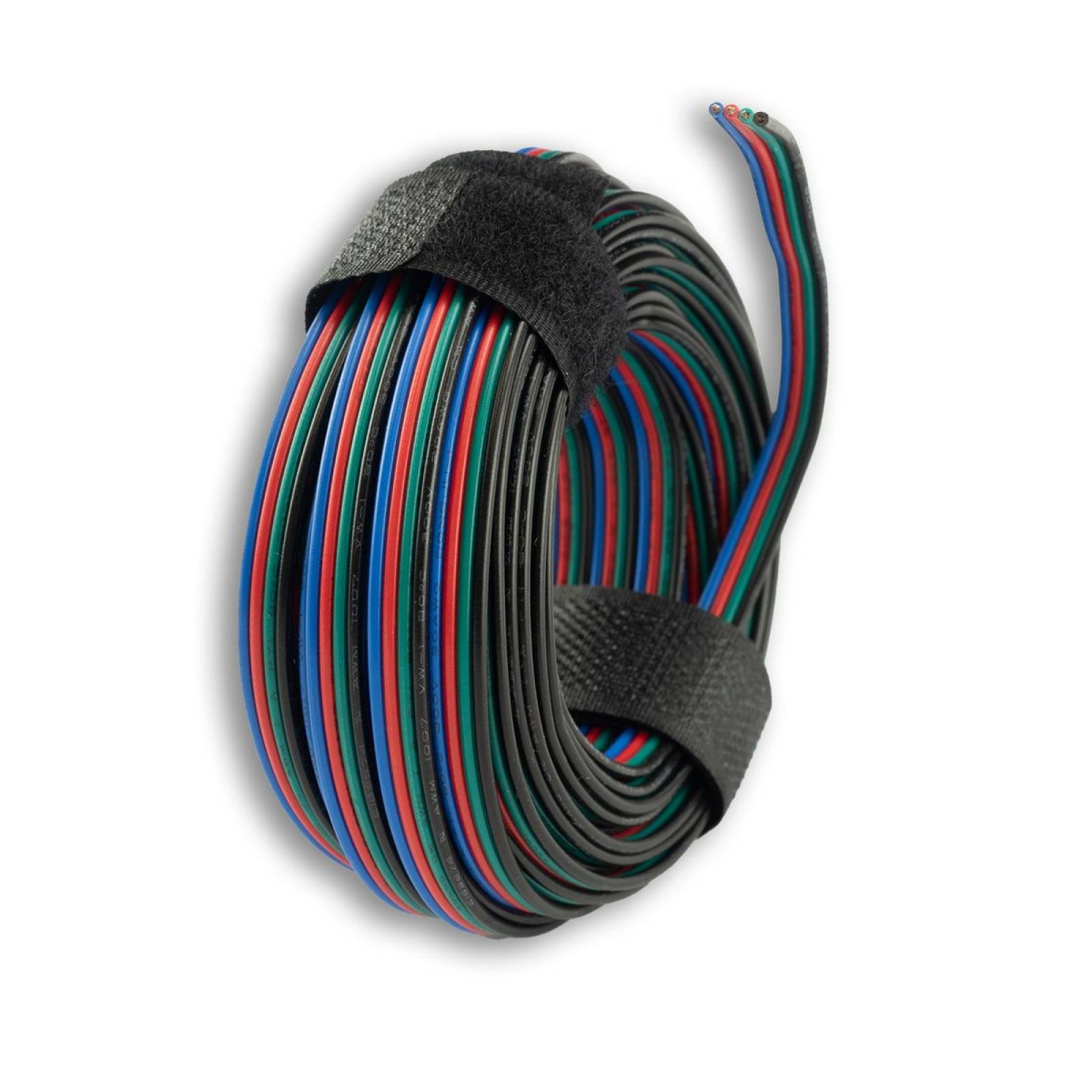 RGB Kabel, 4-polig, Farbkennzeichnung, 4x0,5mm�, 10m Rolle