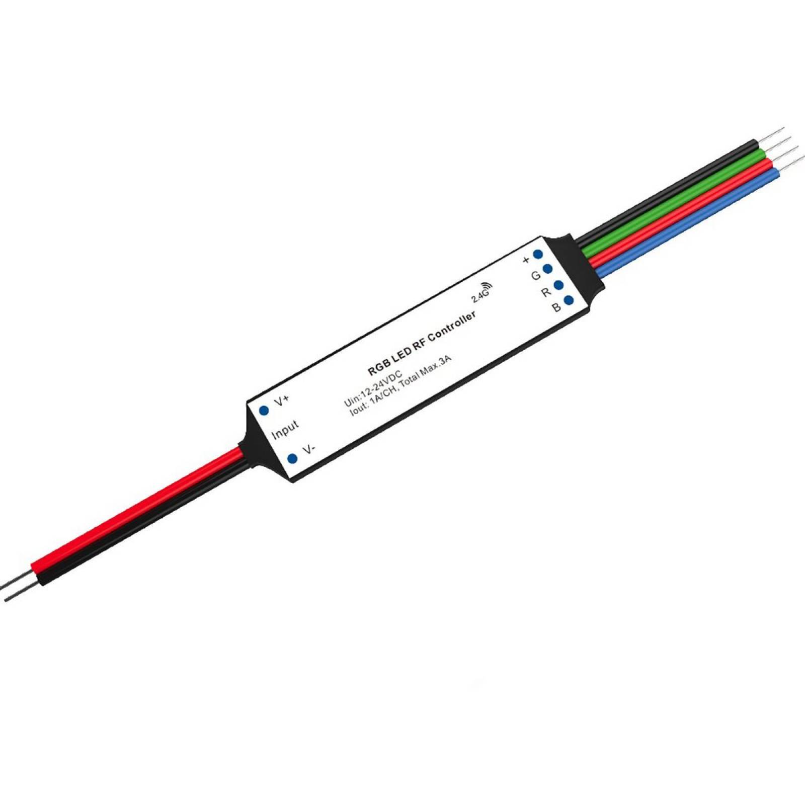 RGB Mini Dimmer, Funk Mesh PWM, Sys-Pro 3 Kanal, 12-24V DC
