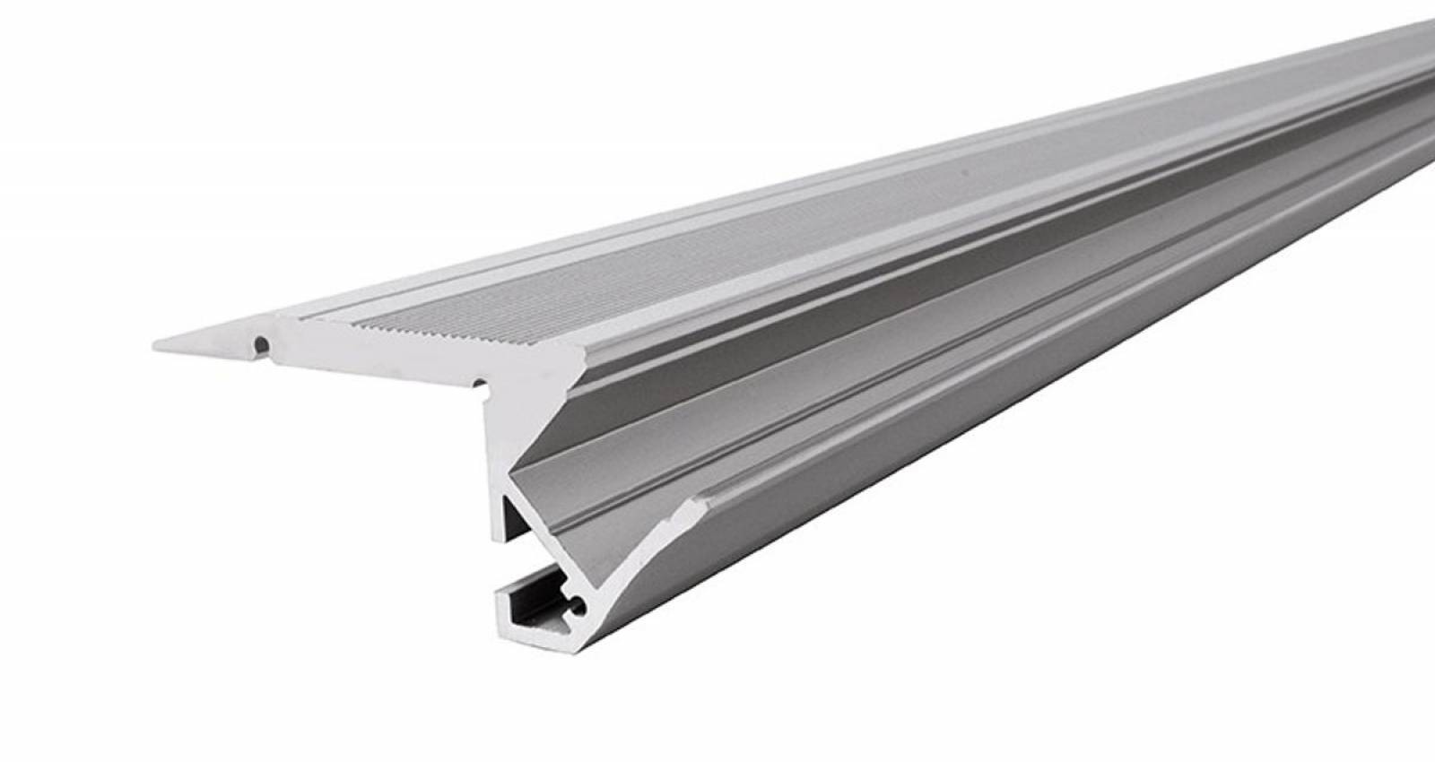 Reprofil AL-01-10 Treppenstufen-Profil f�r 10 - 11,3 mm LED Stripes, Silber-matt, eloxiert, 3000 mm
