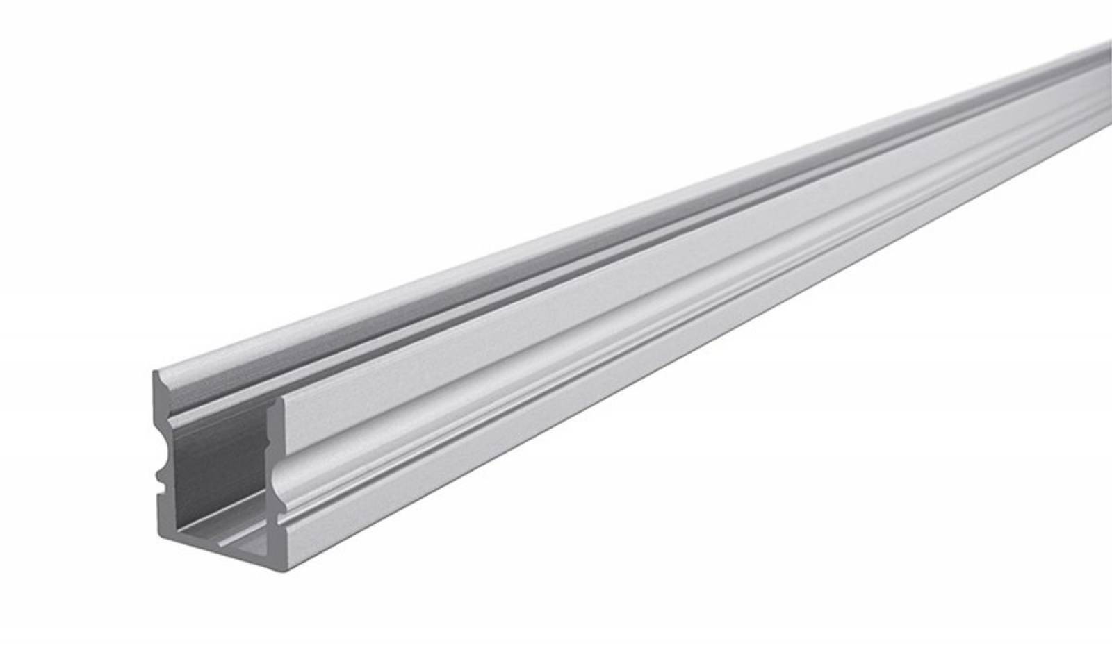 Reprofil AU-02-08 hohes U-Profil f�r 8 - 9,3 mm LED Stripes, Silber-matt, eloxiert, 2000 mm