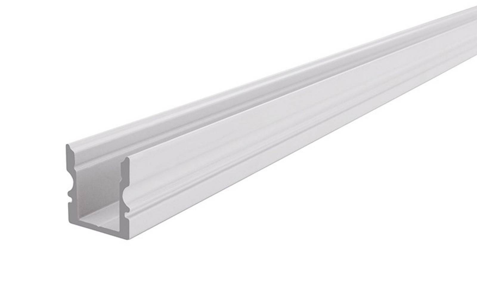 Reprofil AU-02-08 hohes U-Profil f�r 8 - 9,3 mm LED Stripes, Wei�-matt, 2000 mm