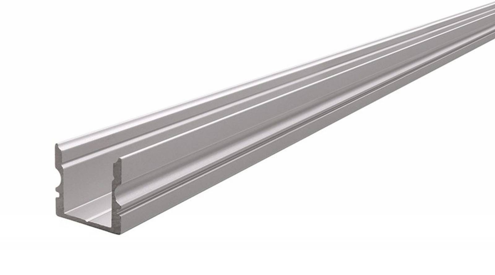Reprofil AU-02-10 hohes U-Profil f�r 10 - 11,3 mm LED Stripes, Silber-matt, eloxiert, 2000 mm