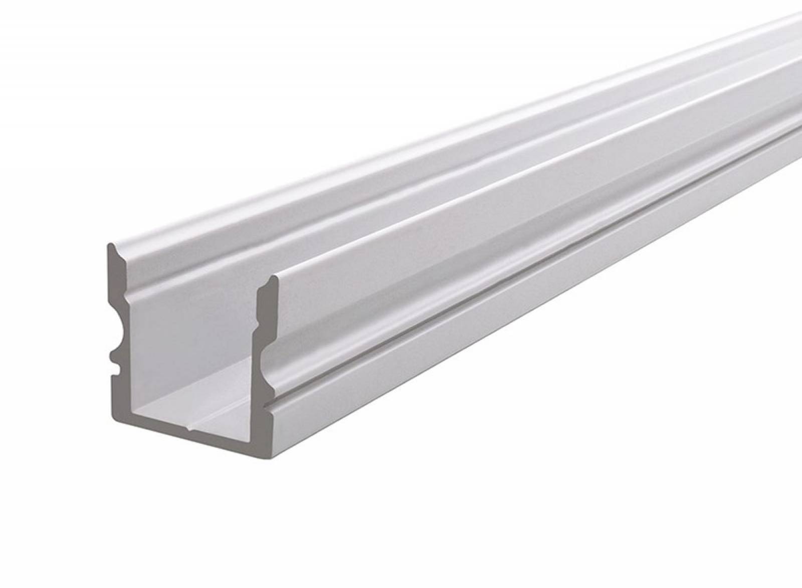 Reprofil AU-02-10 hohes U-Profil f�r 10 - 11,3 mm LED Stripes, Wei�-matt, 2000 mm
